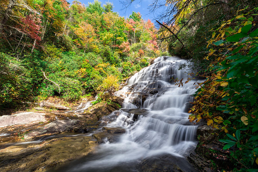 Glen Falls in North Carolina Photograph by Andres Leon