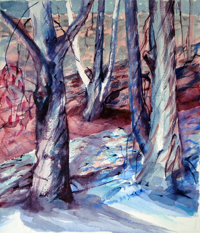 Glen Park Woods Painting by Karen Coggeshall
