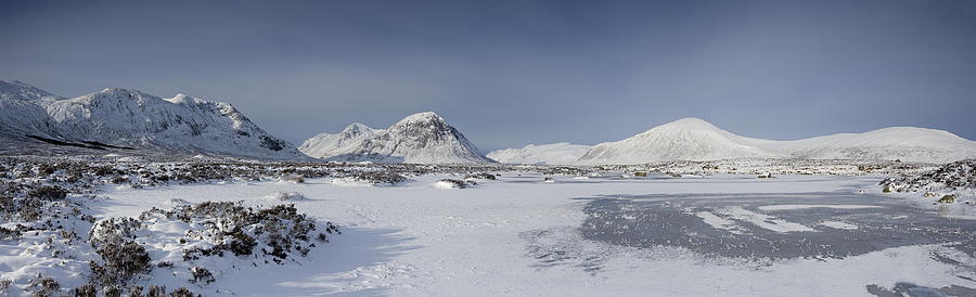 Glencoe and Buchaille Etive Panoramic Digital Art by Pat Speirs