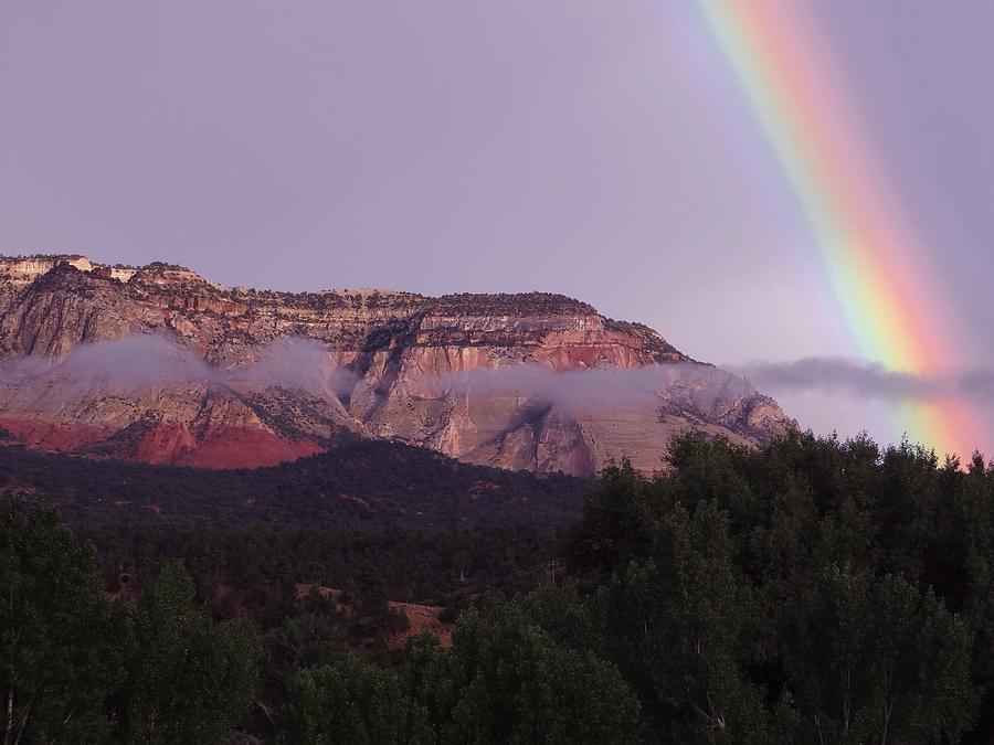 Mountain Photograph - Glendale Rainbow by Keith Stokes