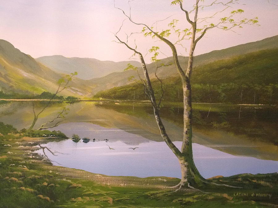 Glendalough  Co Wicklow  Ireland Painting by Cathal O malley