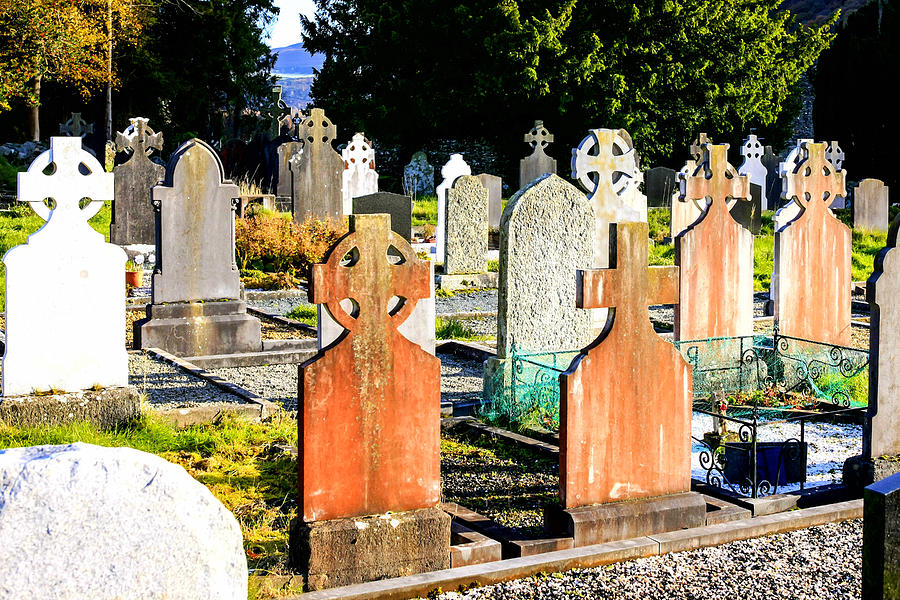 Glendalough Graves Photograph by Chris Smith
