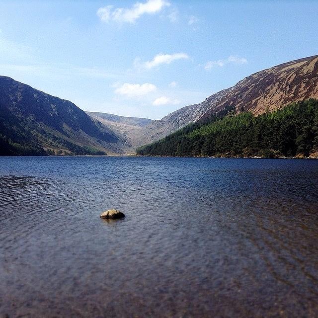 Nature Photograph - Lake in Glendalough in Ireland by Sean Cahill