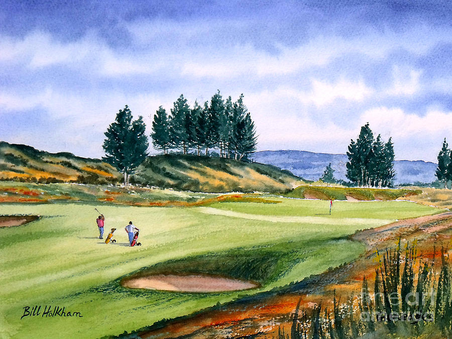 Golf Painting - Gleneagles - The Kings Golf Course by Bill Holkham