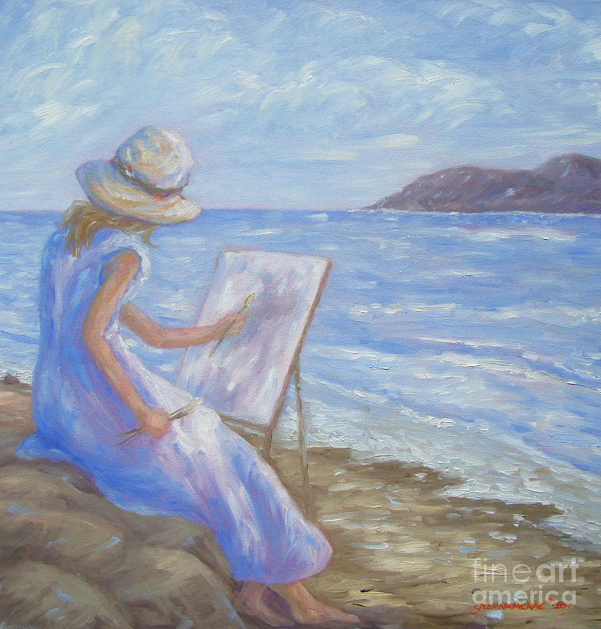 Summer Painting - Glennabythesea by Glenna McRae