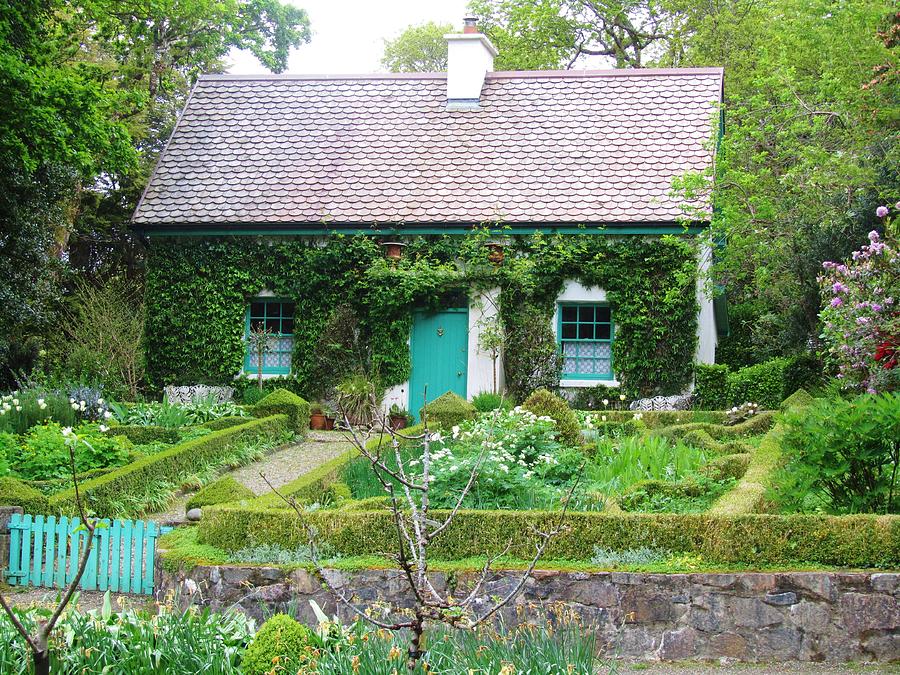 Glenveagh Castle Garden Cottage Photograph by Jeannie Allerton