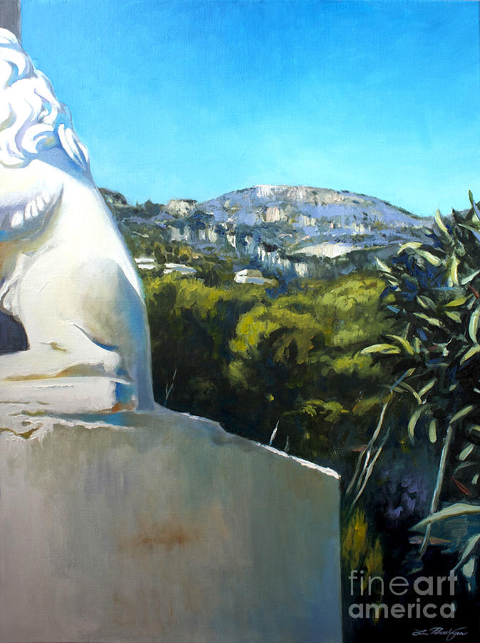 Glimpse of Eze Painting by Lin Petershagen