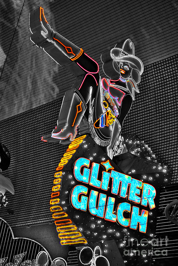 Las Vegas Photograph - Glitter Gulch  by Rob Hawkins