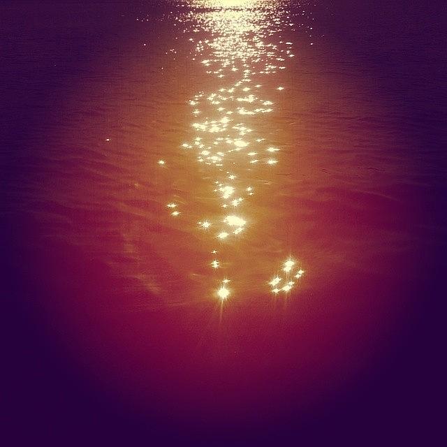 Sunset Photograph - Glitter:) #the Sun #lightinspired by Brandy Meza