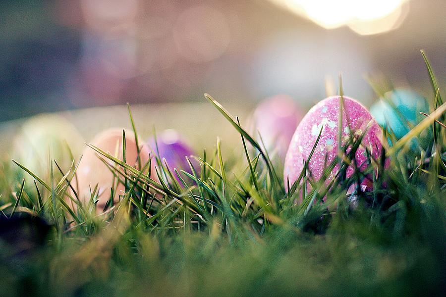 Glittering Easter Eggs Photograph by Lacaosa
