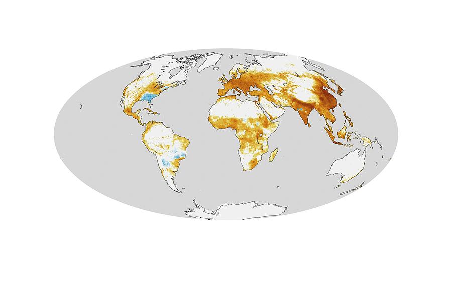 Global Air Pollution Mortality Levels Photograph by Nasa Earth Observatory