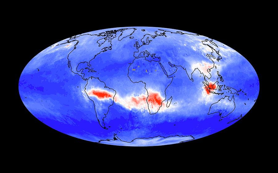 Global Carbon Monoxide Levels Photograph By Nasa Jpl Science Photo   Global Carbon Monoxide Levels Nasajplscience Photo Library 