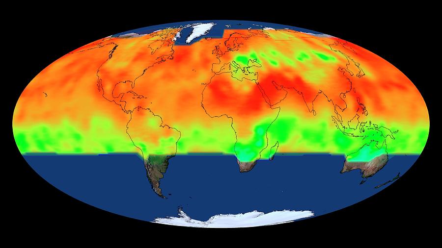 Global Co2 Concentrations Photograph by Nasa's Scientific Visualization ...