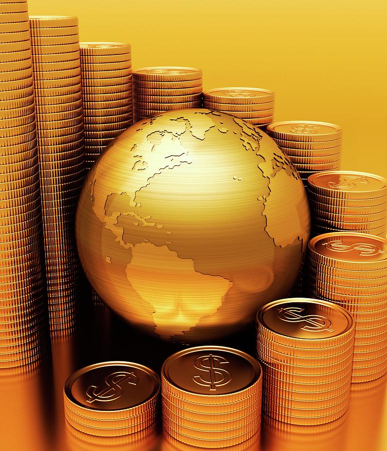 Global Economy Photograph by Ktsdesign/science Photo Library