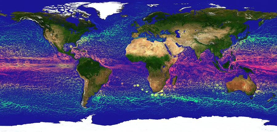 Global Ocean Currents Photograph by Karsten Schneider/science Photo Library