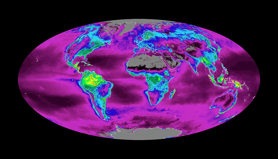 Global Productivity Levels Photograph by Nasa/modis Science Team