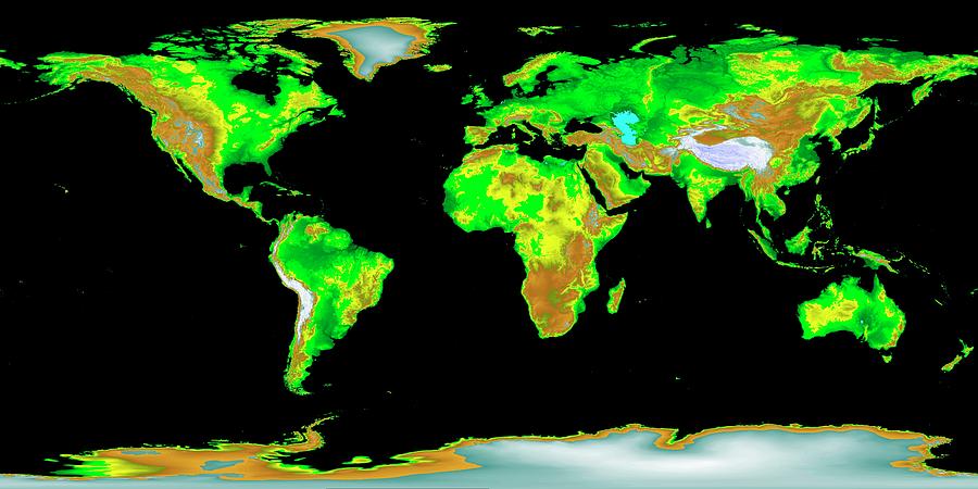 Globe World Map Photograph By Noaa Science Photo Library Fine Art America