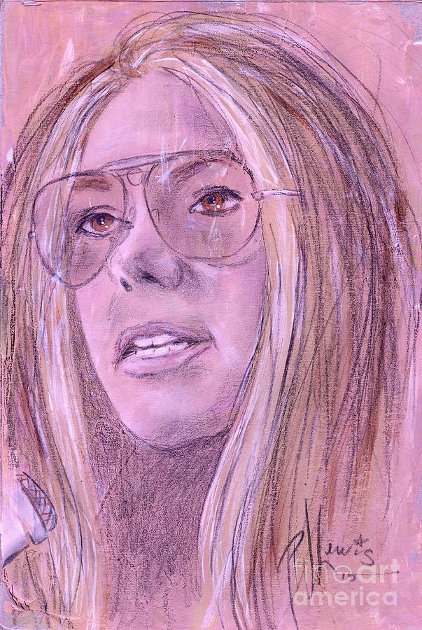 Gloria Steinem Drawing by PJ Lewis