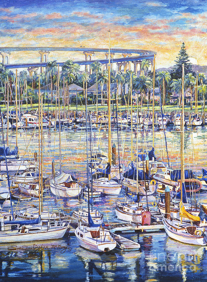 Glorietta Bay Sunrise Painting by Glenn McNary