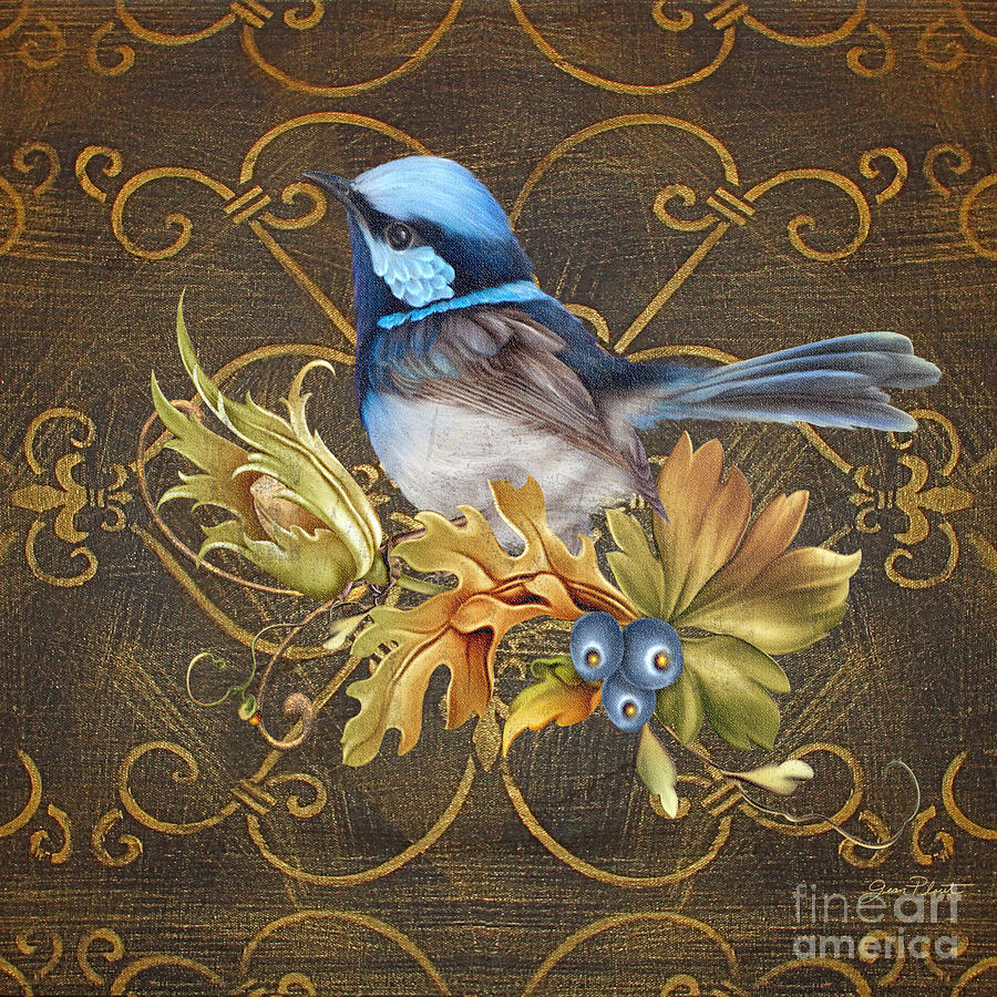 Glorious Birds-B Painting by Jean Plout
