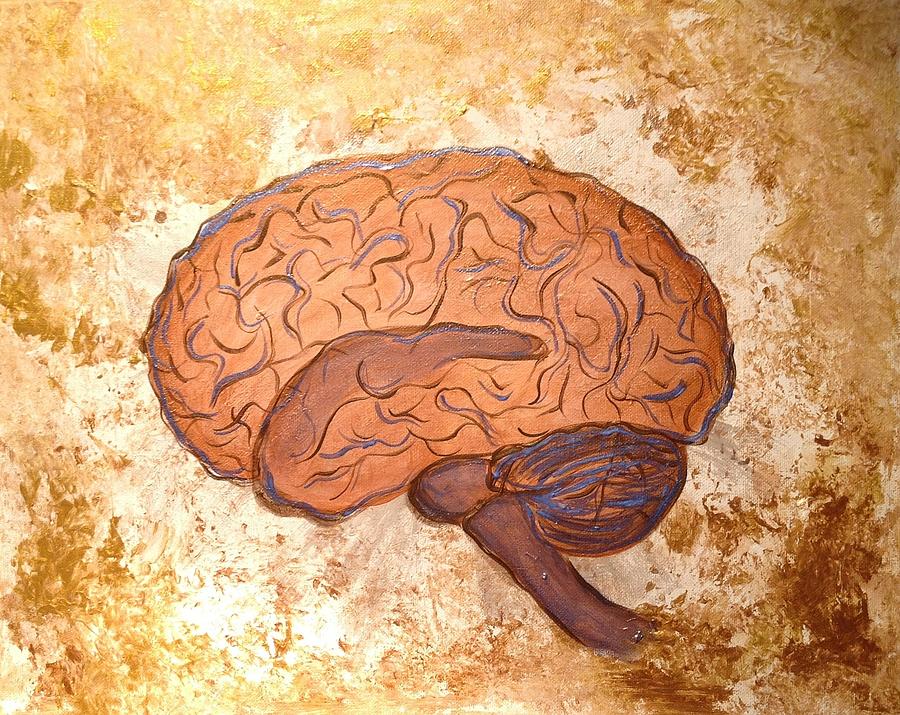 Brain Painting - Glorious Brain by Eliene  Nunes
