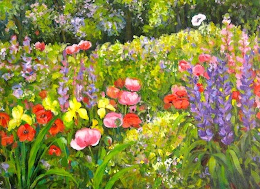 Glorious Garden Painting by Ingrid Dohm