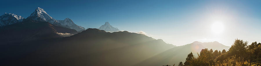Glorious Mountain Dawn Panorama Photograph by Fotovoyager