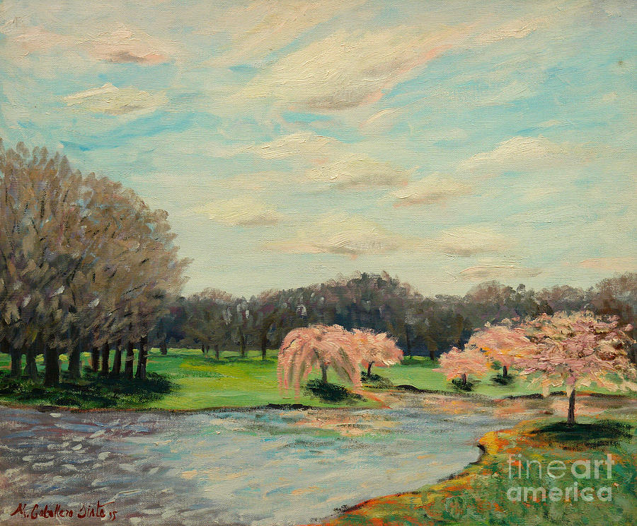 Glorious Spring Painting by Monica Elena