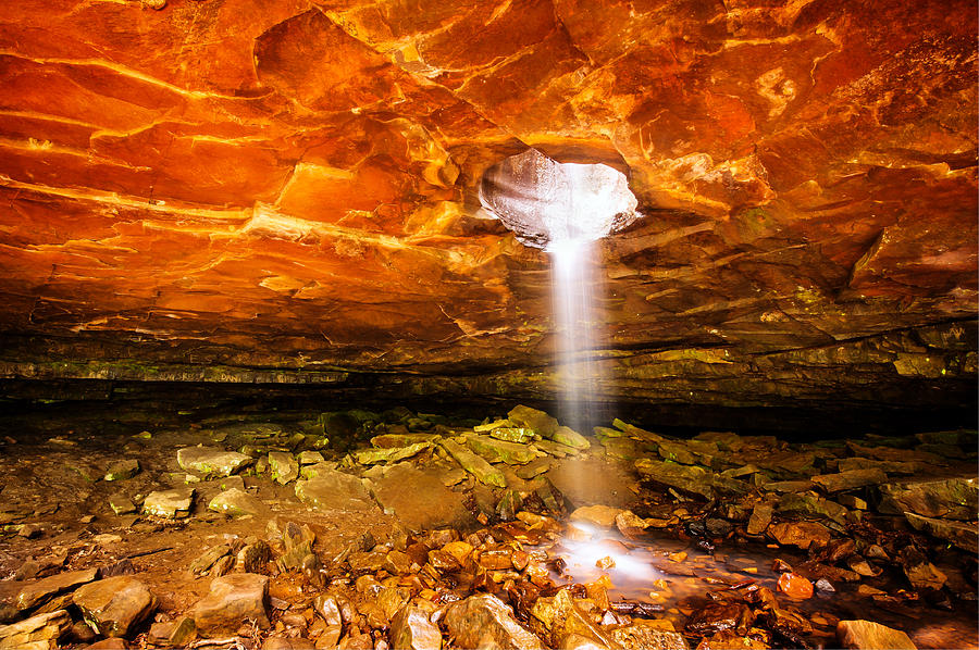 Glory Hole Falls - Northwest Arkansas Photograph by Gregory Ballos