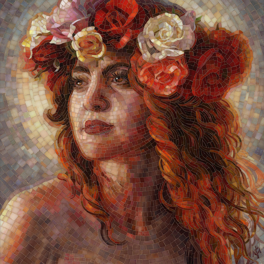 Rose Painting - Glory by Mia Tavonatti
