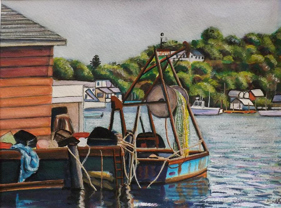 Gloucester Boat Painting by Richard Nowak