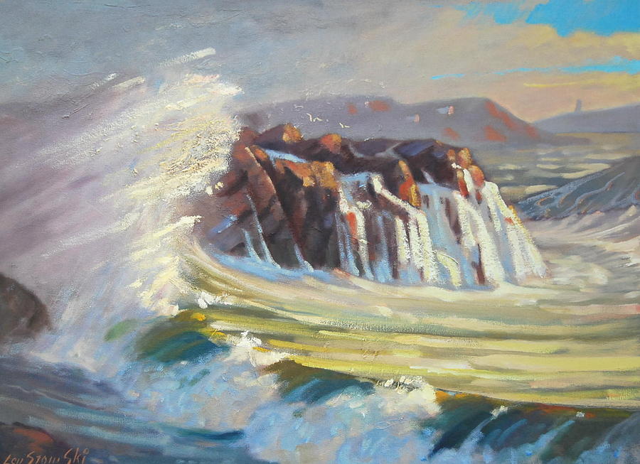 Gloucester Surf 2 Painting by Len Stomski