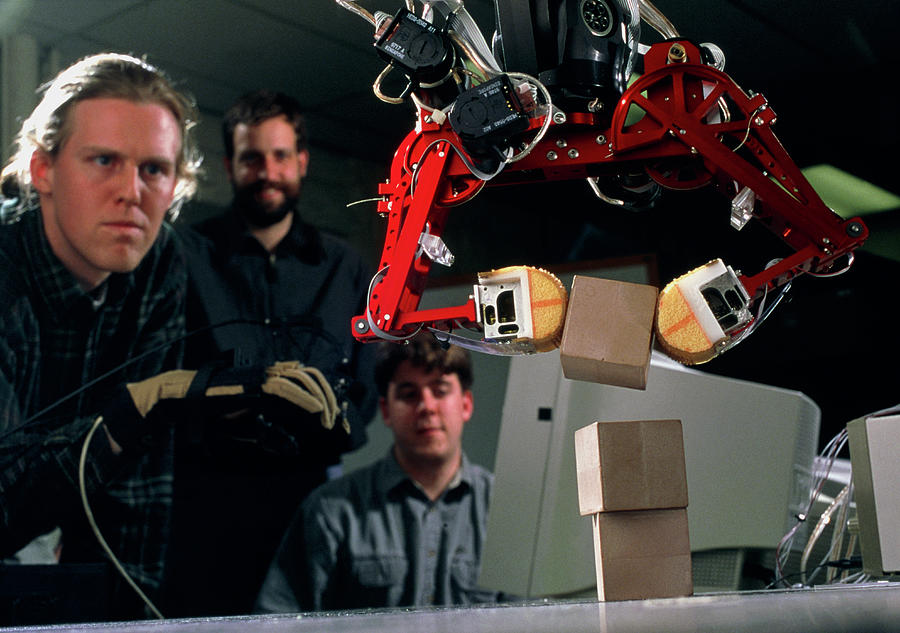 Glove-operated Robot Photograph by Peter Menzel/science Photo Library
