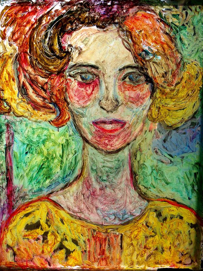 Glow Girl Aglow Painting by Mykul Anjelo