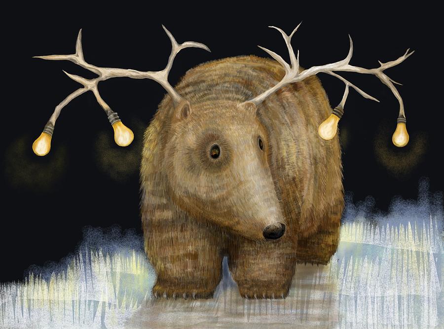 Animal Digital Art - Glow me the Way by Catherine Swenson