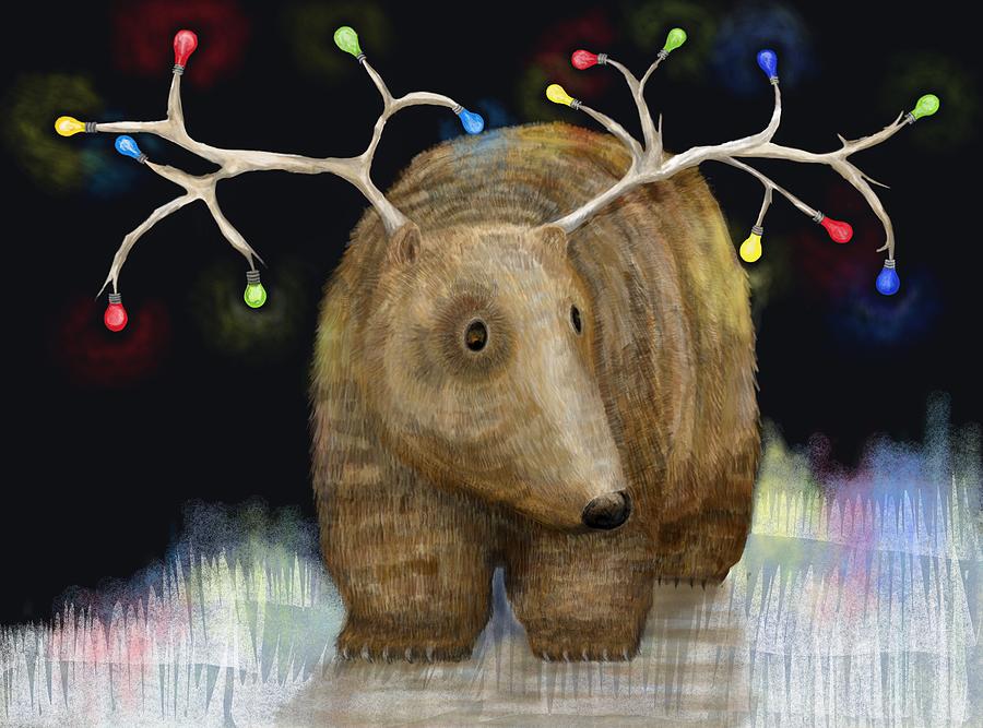 Christmas Digital Art - Glow me the Way for Xmas by Catherine Swenson