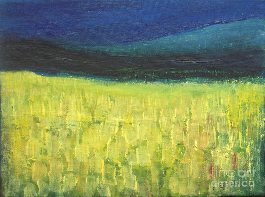 Glow of Canola Field Painting by Vesna Antic