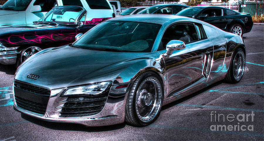Glowing Audi Photograph by Tommy Anderson