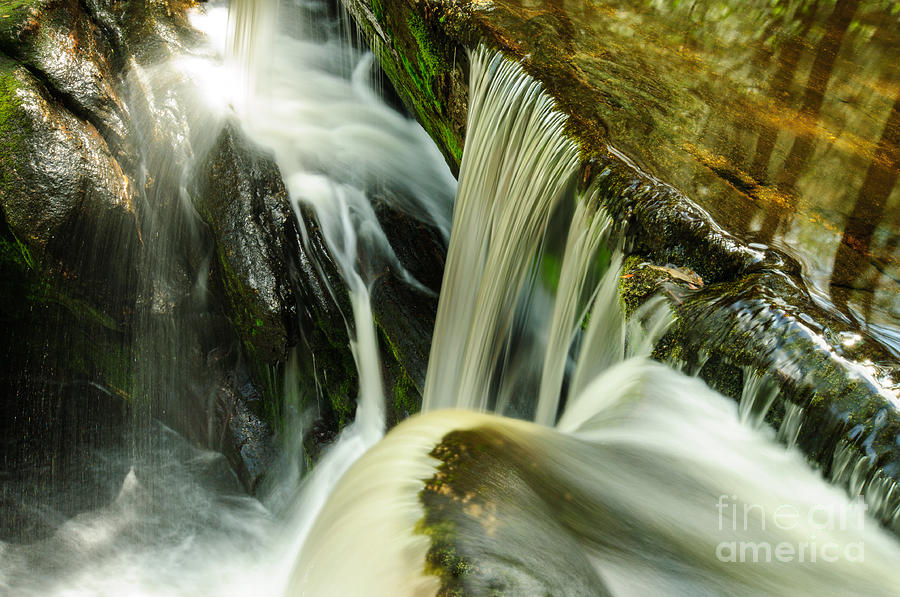 Spring Photograph - Waterfall - Glowing Cascades of Granby by JG Coleman