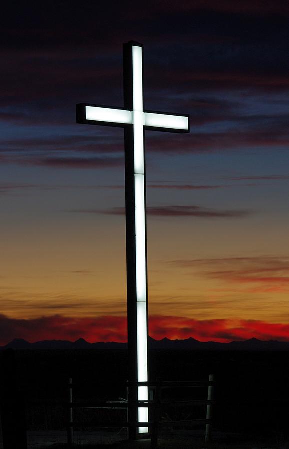 Glowing Cross Photograph by Bruce Aleman - Fine Art America