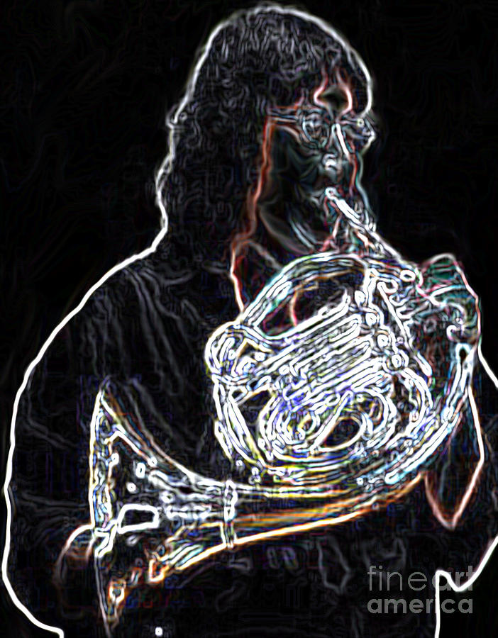 Glowing Horn Digital Art by Megan Dirsa-DuBois