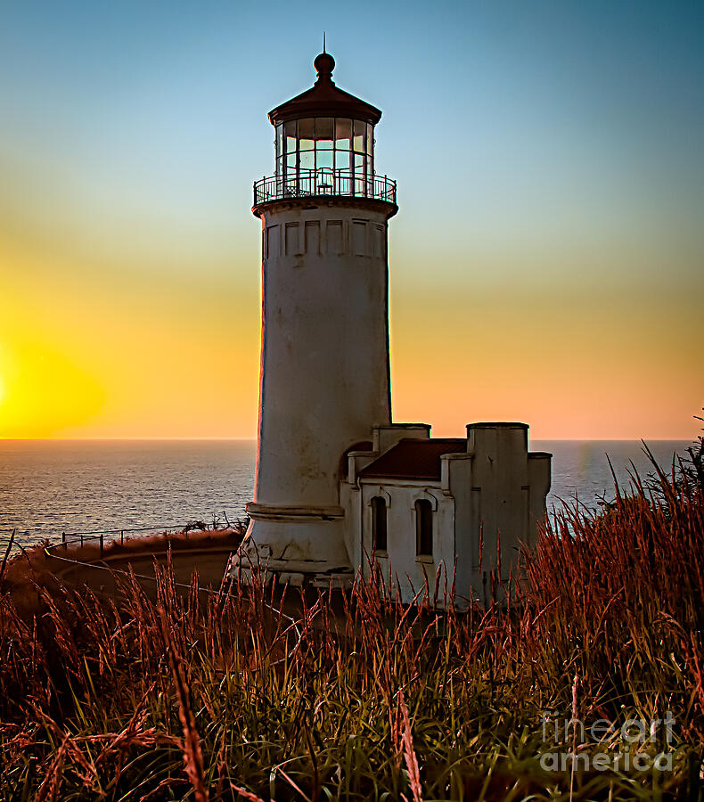 Glowing Lighthouse Photograph by Robert Bales