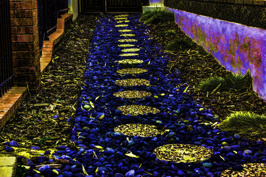 Glowing Path Digital Art by Photographic Art by Russel Ray Photos