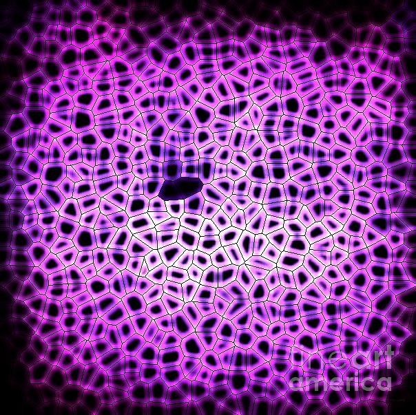 Glowing Purple Digital Art by Anita Lewis