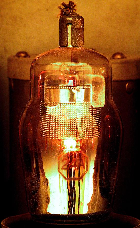 Glowing Radio Tube Photograph