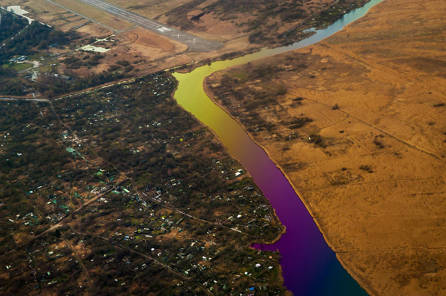 Glowing River. Rainbow Earth Photograph by Jenny Rainbow