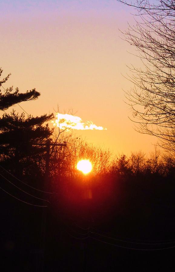 Glowing Sunset Photograph by Loretta Pokorny