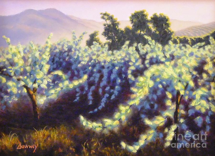 Glowing Vines Painting by Carl Downey