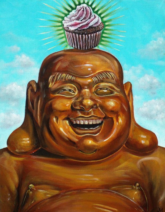 Buddha Painting - Glutton by Jordan Mendiola