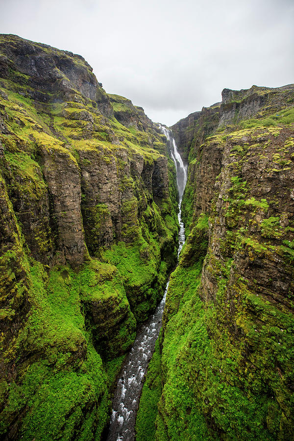 Glymur†waterfall, Iceland Photograph By Steele Burrow - Fine Art America